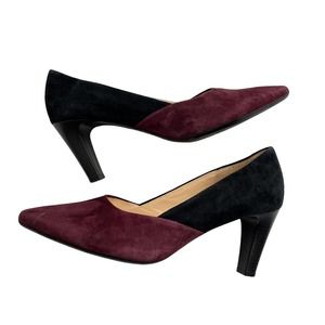 GABOR SUEDE PUMP HEELS SAMTCHEVREAU WOMEN SIZE US9.5/UK7